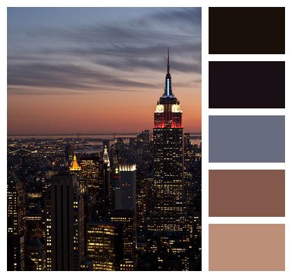 New York City Evening Night Image